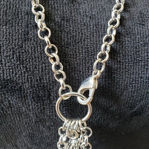 Womens Silver Tone Starfish Pendant Cable Chain Necklace with Lobster Clasp - Picture 4 of 5